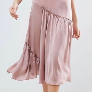 ASOS Asymmetrical satin skirt